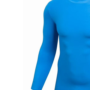 เสื้อรัดรูปสีฟ้าสำหรับผู้ชายใส่สบายสำหรับยิมและกีฬาผลิตโดยอุตสาหกรรมด้านหน้า - Product Image 3