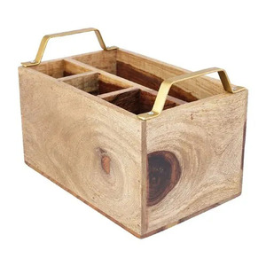 Accessoires de cuisine blancs modernes faits à la main Porte-cuillère, fourchette, couteau, couverts, porte-ustensile en porcelaine à 3 compartiments - Product Image 1