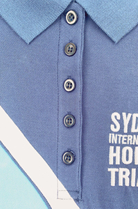 Polo de golf imprimé sublimé floral, respirant, avec logo personnalisé OEM, faible MOQ - Product Image 3