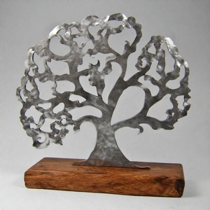 TreeLuxe EternaBloom Sculpture d'arbre en métal artisanale Pièce décorative élégante pour la maison et le bureau pour les décorations de Noël - Product Image 4