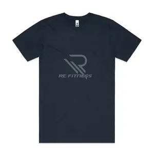 Camiseta Casual Premium de Algodón para Hombre, Manga Corta, Cuello Redondo, 220g, Impresión de Logotipo Personalizado, Secado Rápido, Transpirable, Corte Regular, Cómoda - Product Image 1