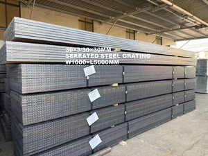 Caillebotis électrofilé en <span class=keywords><strong>acier</strong></span> brut 6000x1000 mm - Maille 30x30 mm, Barre de support 30x3 mm - Product Image 2