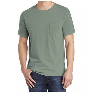 Camiseta de verano para hombre con logotipo bordado impreso personalizado de alta calidad, cómoda, transpirable, 100% de algodón, camisetas informales más vendidas - Product Image 3