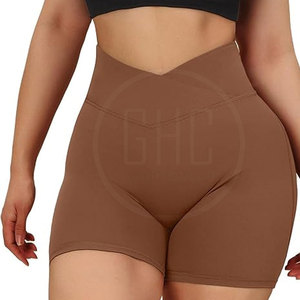Short crossfit taille haute respirant à séchage rapide pour femmes avec logo personnalisé OEM et marque privée prix de gros - Product Image 2