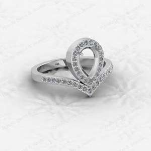 มาใหม่925เงินสเตอร์ลิงขนาด7x9มม. แหวนกึ่งเมานท์ตั้งค่าว่างสำหรับงานหมั้นแบบทำมือเครื่องประดับและของที่ระลึก - Product Image 5