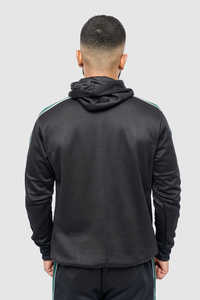 Ensemble de survêtement et pantalon de jogging surdimensionné en coton 100% avec broderie de patchs délavés, logo personnalisé, style automne - Product Image 2