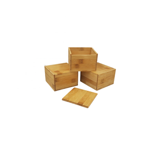Petite boîte de rangement en bois gris de qualité supérieure avec poignées de transport peintes à la main pour l'artisanat de stockage bijoux meubles - Product Image 5