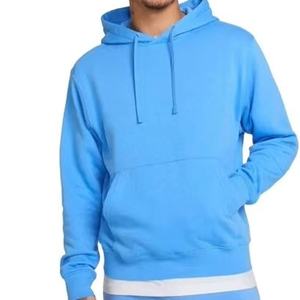 Sudadera con capucha de diseño clásico para hombre Asequible e ideal para uso diario Sudadera con capucha atlética holgada para hombre Color azul cielo - Product Image 1