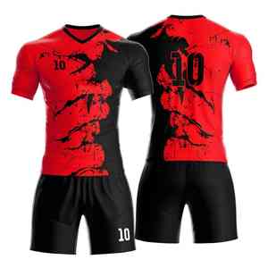 Maillot de football d'hiver unisexe personnalisé par sublimation, respirant, manches longues, 100% polyester, col en V, haute qualité, personnalisé - Product Image 4