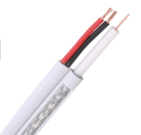 Câble coaxial composite RG58 RG59 RG6 RG11 avec fil d'alimentation, câble vidéo et d'alimentation intégré pour caméra analogique, projecteur CCTV