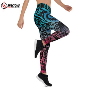 Leggings de yoga taille haute pour femmes fabriqués au Pakistan, design uni gaufré, extensible dans les quatre sens, respirant, pour le sport, l'entraînement et la salle de sport - Product Image 5