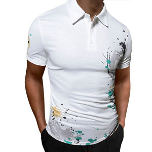 เสื้อกอล์ฟแขนสั้นผ้าแคนวาสคุณภาพสูง 100% ผ้าฝ้าย ป้องกันรอยยับ พิมพ์ลายตามสั่ง สำหรับผู้ชาย สไตล์ลำลอง พิมพ์ลายดิจิตอล - Product Image 2