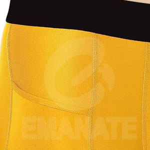 กางเกงขาสั้นรัดกล้ามเนื้อผู้ชายคุณภาพสูง ผลิตในปากีสถาน เอวยางยืด ลายเรียบ ขนาดสั่งตัดได้ พร้อมกระเป๋าข้าง-เหมาะสำหรับออกกำลังกาย - Product Image 5