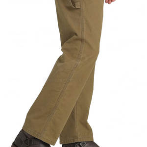 กางเกงยีนส์ผู้ชายผ้าแคนวาสทรงตรง สั่งทำได้ MOQ ต่ำ ขายส่ง คุณภาพสูง เป็นมิตรกับสิ่งแวดล้อม ระบายอากาศได้ดี มีจำหน่าย - Product Image 4