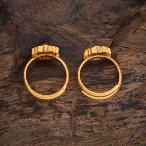 Silver Temple Wedding <b>Toe</b> <b>Ring</b> 181922 Engagement and Gift Idea Featuring Diamond Set in Brass and Copper - Product Image 5