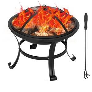 Excellent Design Iron <b>Fire</b> <b>Pit</b> Bowl Shape <b>Fire</b> <b>Pit</b> Garden Patio Outdoor Metal BBQ Grill <b>Wood</b> Burning <b>Fire</b> <b>Pits</b> - Product Image 3