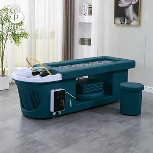 Massage Salon Shampoo Bed Special Fumigable Multifunctional Hydrotherapy Circulating Bed For Barbe Shop AJ12