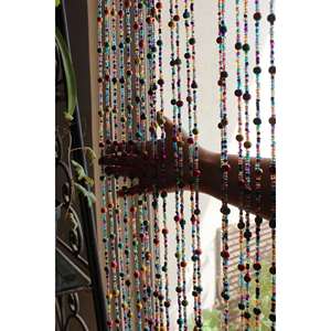Bohemian Beaded Garland with Plastic Bells for Hanging Decor - Product Image 4