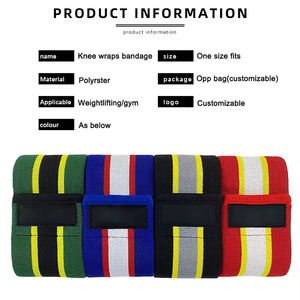 Nouveauté Genouillères de levage de puissance personnalisées Enveloppe de genou en néoprène uni-sexe de haute qualité de couleur unie fabriquée au Pakistan - Product Image 2