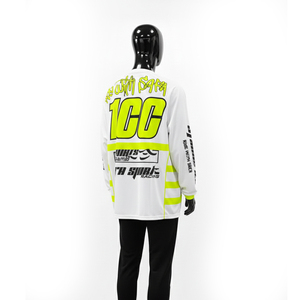 Jersey de Motocross Personalizado, Jersey de Motocross Blanco y Azul, Jersey de Motocross Personalizado de Alta Calidad, Jersey de Motocross Personalizado por Sublimación - Product Image 6