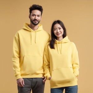 80% coton 20% polyester épaules tombantes pull style sweats à capuche et sweat-shirts de marque - Product Image 1