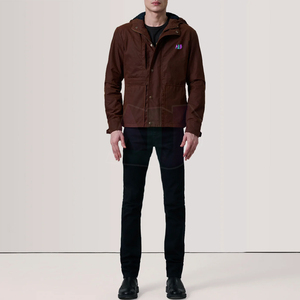 Chaqueta de Lona para Hombre, Diseño Moderno con Capucha, Tejido Resistente, Secado Rápido, Transpirable, Ajuste Cómodo para Estilo Urbano - Product Image 2