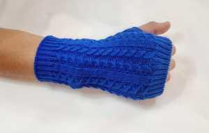 Mitaines d'hiver à la mode à la mode tricotées en acrylique doux tricot de câble facile à porter accès quotidien aux sports entièrement personnalisé - Product Image 3