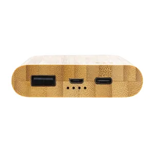 Powerbank Ecologico in Bambù da 5.000mAh per Gadget Promozionali - Product Image 6
