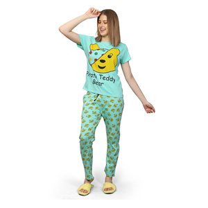 Meilleures ventes, ensemble pyjama deux pièces personnalisé OEM 100% coton pour femmes, robe de nuit très demandée pour se prélasser à la maison - Product Image 1