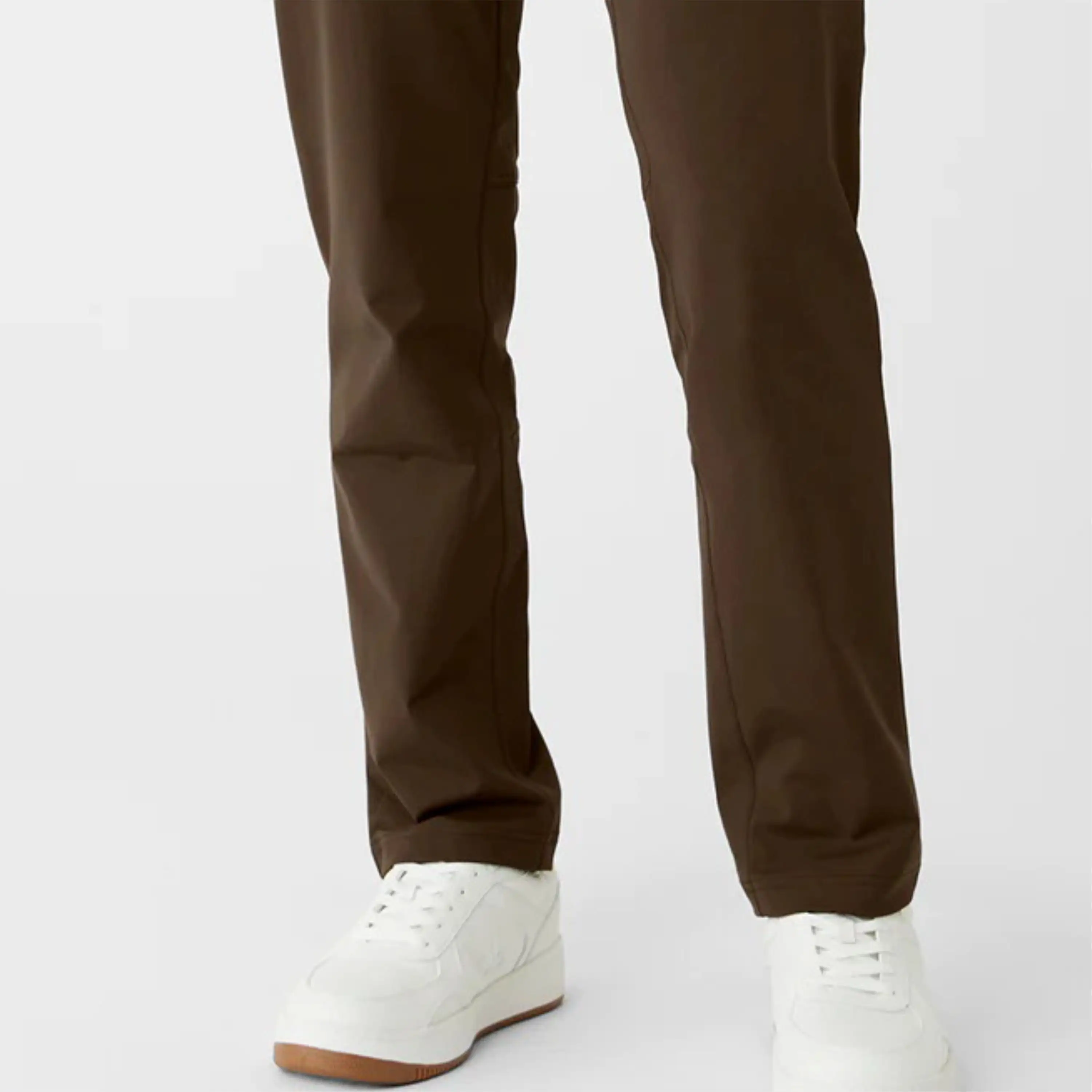 Pantalon habillé Gentleman Essential-Fermeture classique à boutons, style plat sur le devant, parfait pour les événements formels