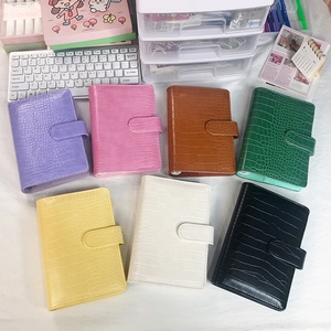 A5 A6 A7 chất kết dính ví tiền phong bì PU da ngân sách chất kết dính cá sấu mô hình máy tính xách tay bìa - Product Image 2