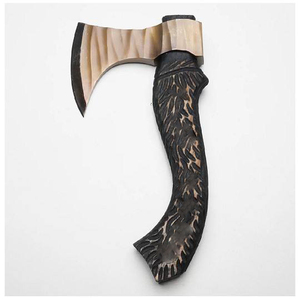 Venta al por mayor 2025 nueva llegada personalizada hecha a mano hacha de acero de alto carbono con mango de madera y funda de cuero fino gran oferta hacha - Product Image 1