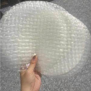 Envolturas de rollos de primavera frescos redondos de papel de arroz blanco comestible OEM - Product Image 1