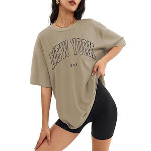 Camiseta Holgada de Verano de Alta Calidad, Diseño 3D Personalizado OEM, 100% Algodón para Mujer - Product Image 1