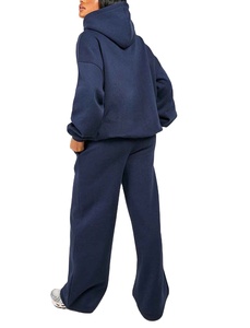 Hot Selling <b>Oversize</b> Drop Shoulder Women's Polyester/Cotton Tracksuits Anti-Pilling Breathable 2 Piece <b>Jogger</b> Winter at Nurak - Product Image 2