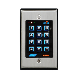 APO DK-2822 อุปกรณ์ควบคุมการเข้าออกประตูด้วยปุ่มกด RFID พร้อมจอแสดงผล LED และเอาต์พุตรีเลย์คู่ - Product Image 3
