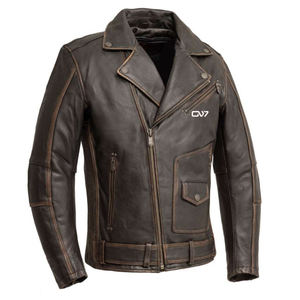 Vêtements pour hommes Veste en cuir à impression de logo personnalisé/Produit de qualité supérieure Meilleure vente Nouveaux modèles Vêtements pour hommes Vestes en cuir à la mode - Product Image 1