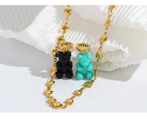 Collar y Pendientes de Resina con Forma de Oso de Goma, Estilo Ins, Personalizables al por Mayor - Product Image 5