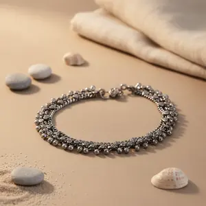 Tobillera de Plata de Ley 925 para Mujer con Diamantes y Diseño de Mariposa para Regalo, Joyería - Product Image 2