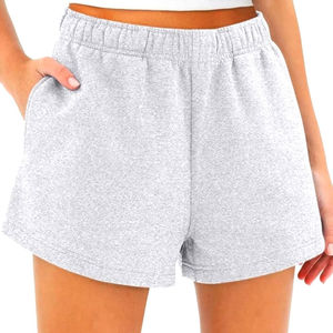 Prix de gros, logo personnalisé, nouvelle mode, shorts de survêtement pour femmes, respirants, 100% coton, taille mi-haute, streetwear, écologiques, séchage rapide - Product Image 6