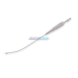 Instrument d'aspiration manuel, tube courbé de 3,2 mm, embout amovible, poignée Yankauer, longueur de travail 8,75 po (22 cm), acier inoxydable, 14,25 po (36 cm) - Product Image 5