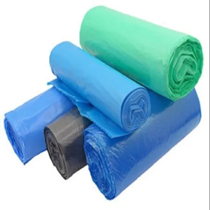 Sac de produit de gilet en plastique de supermarché écologique sur le rouleau fournisseur bon marché sac de gousset latéral de HDPE/LDPE rouleau coloré personnalisé - Product Image 2