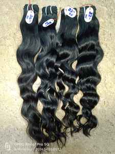 Extensiones y Tejidos de Cabello Humano Virgen Remy Indio, Trama Doble a Máquina, Resistente a la Caída, Color Castaño Natural, Liso - Product Image 6