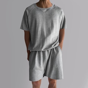 Camisa personalizada de verano de color sólido para hombre, pantalones cortos de manga corta con solapa, conjunto deportivo informal de dos piezas para hombre de verano - Product Image 1