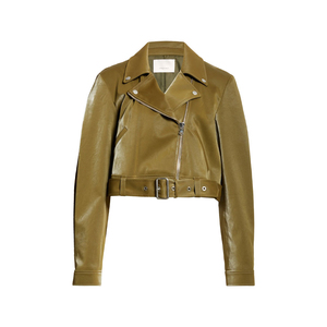 Venta al por Mayor Directa de Fábrica, Chaqueta de Cuero para Mujer de Alta Calidad, Talla Grande, Hecha a Medida, Transpirable, Estilo Casual, Cierre de Cremallera, Invierno - Product Image 5