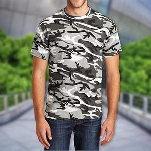 Nuevo diseño All Over Pattern Camuflaje Boxy Fit Regular Camiseta con estampado personalizado para adultos Prendas de abrigo Camiseta de entrenamiento deportivo de verano - Product Image 4