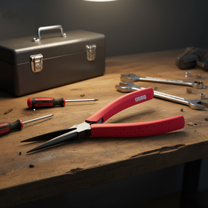 Pince demi-ronde extra-longue Usag à mâchoires droites – Produit de qualité supérieure - Product Image 3