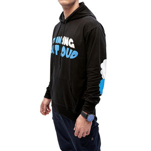 เสื้อฮู้ดดี้ผู้ชายผ้าฝ้าย 100% เป็นมิตรกับสิ่งแวดล้อม มีกระเป๋า ใส่ได้ในฤดูใบไม้ร่วง สกรีนโลโก้ได้ ผ้าหนา เนื้อเฟรนช์เทอร์รี่ ทรงหลวมไหล่ตก - Product Image 2