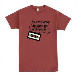 T-shirt per Anziani con Scritta 'Same Age As Old People' - Prodotto Promozionale - Product Image 2
