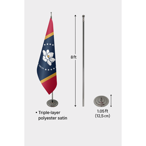 Official Mississippi Indoor <b>Flag</b> with Digital Printing Aluminum or Fiberglass <b>Pole</b> Nylon or Polyester Banners - Product Image 6